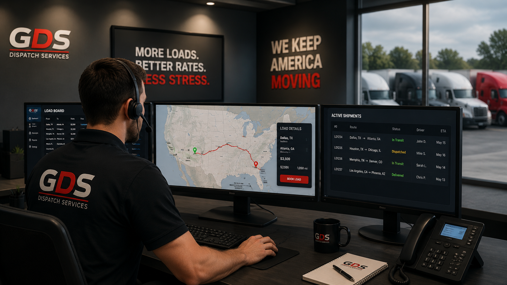 ADL dispatch operations control room
