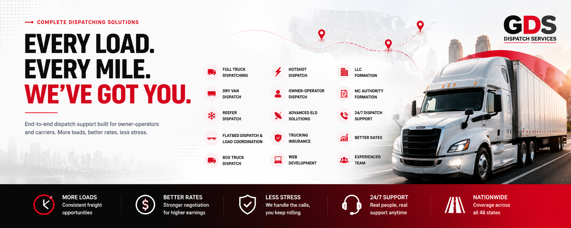 ADL Dispatch Services complete dispatching solutions banner